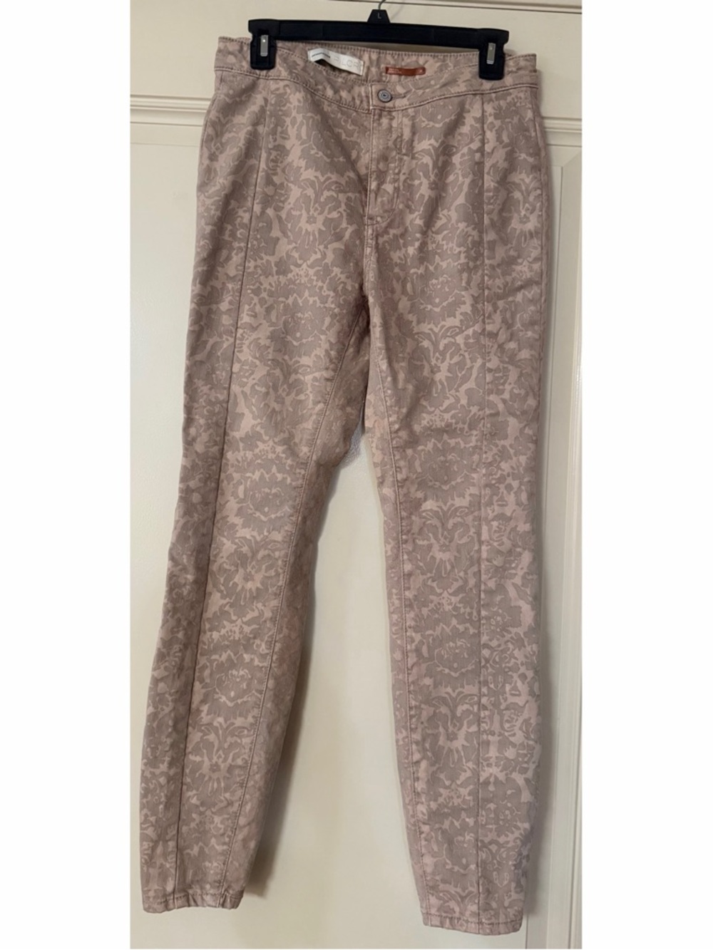 Anthropology Pilcro Skinny Jeans in Beige Print